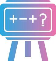 Theory Glyph Gradient Icon Design vector