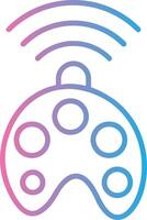 Art Line Gradient Icon Design vector