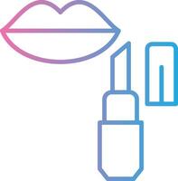 Lip Balm Line Gradient Icon Design vector