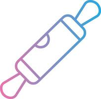Rolling Pin Line Gradient Icon Design vector