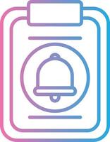 Clipboard Line Gradient Icon Design vector
