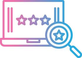 Reviews Line Gradient Icon Design vector