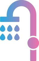 Shower Glyph Gradient Icon Design vector