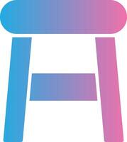 Stool Glyph Gradient Icon Design vector