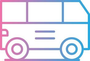 Van Line Gradient Icon Design vector