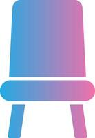 Seat Glyph Gradient Icon Design vector