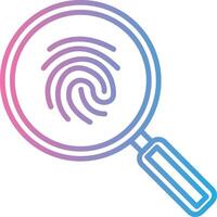 Magnifying Glass Line Gradient Icon Design vector