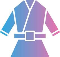 Kimono Glyph Gradient Icon Design vector