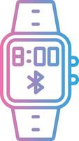 Bluetooth Line Gradient Icon Design vector