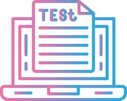 OnLine Gradient Multi Circle Test Line Gradient Icon Design vector