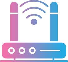 Wireless Modem Glyph Gradient Icon Design vector