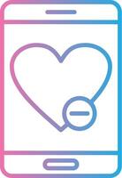 Love And Romance Line Gradient Icon Design vector