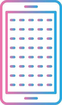 E Learning Line Gradient Icon Design vector