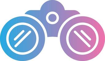 Binoculars Glyph Gradient Icon Design vector