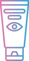 Eye Cream Line Gradient Icon Design vector