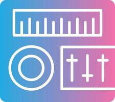 Sound Mixer Glyph Gradient Icon Design vector