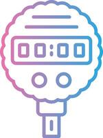 Pressure Gauge Line Gradient Icon Design vector