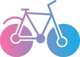 Bicycle Glyph Gradient Icon Design vector