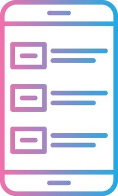Survey Line Gradient Icon Design