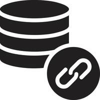 Data storage icon symbol image for database illustration vector