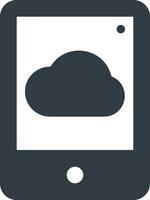 Data storage icon symbol image for database illustration vector