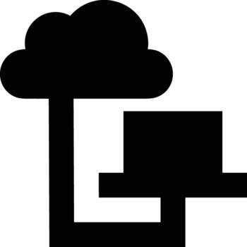 Data storage icon symbol image for database illustration vector