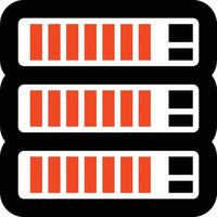 Data storage icon symbol image for database illustration vector