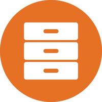 Data storage icon symbol image for database illustration vector