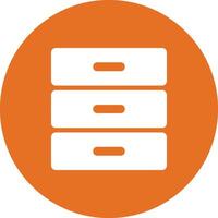 Data storage icon symbol image for database illustration vector