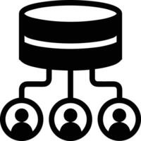 Data storage icon symbol image for database illustration vector
