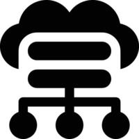 Data storage icon symbol image for database illustration vector