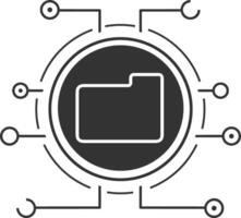 Data storage icon symbol image for database illustration vector