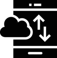 datos almacenamiento icono símbolo imagen para base de datos ilustración vector