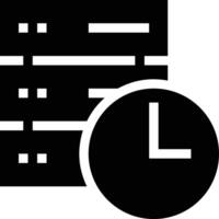 datos almacenamiento icono símbolo imagen para base de datos ilustración vector