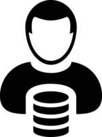 Data storage icon symbol image for database illustration vector