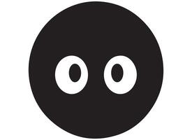 negro silueta gracioso cara gesto emoji gratis vector