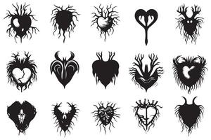 love silhouette design bundle set pro vector
