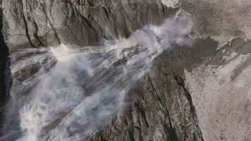 A beautiful waterfall in the upper reaches of the Tanadon Gorge video