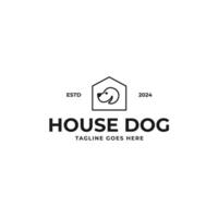 House dog logo design illustration idea vector