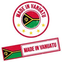 Made in Vanuatu Sign Grunge Style vector