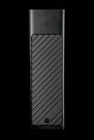 m.2 ssd caso en negro fondo, externo USB conducir foto