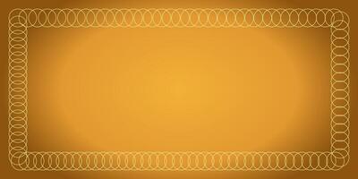 gold color gradient frame background. luxury and elegant. template design for banner, greeting card, flyer, brochure, social media. vector