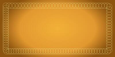 gold color gradient frame background. luxury and elegant. template design for banner, greeting card, flyer, brochure, social media. vector