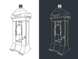 Punch machine illustration vector