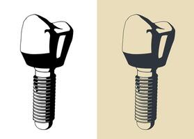 Dental prosthesis illustrations vector