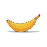 minimalista banana, sencillo y elegante dibujo vector