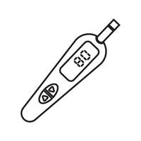 Blood glucose monitor icon vector