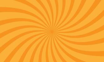 Orange sunburst twist background. Illustration vector