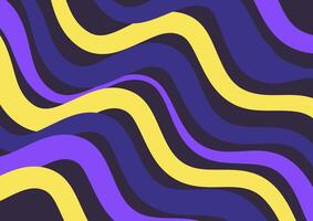 a purple and yellow wavy pattern vector