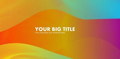 a colorful abstract background with a text box vector